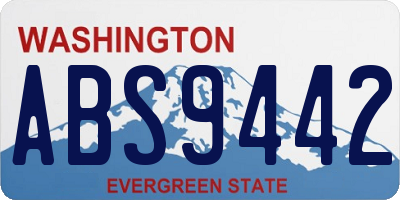 WA license plate ABS9442