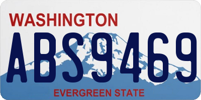 WA license plate ABS9469