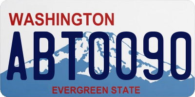 WA license plate ABT0090