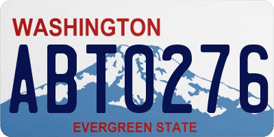 WA license plate ABT0276