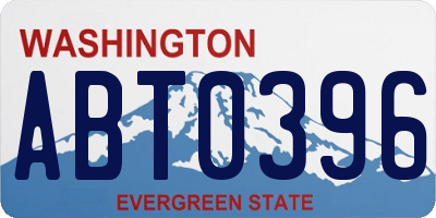 WA license plate ABT0396
