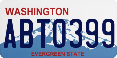 WA license plate ABT0399