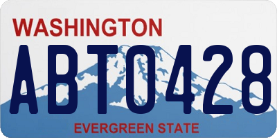 WA license plate ABT0428