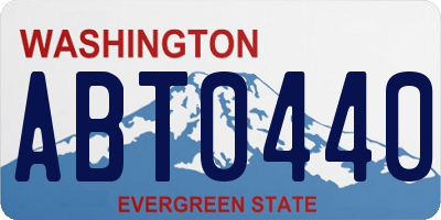 WA license plate ABT0440