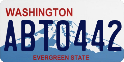 WA license plate ABT0442