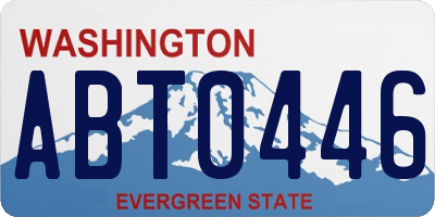 WA license plate ABT0446