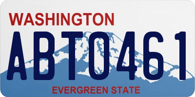 WA license plate ABT0461