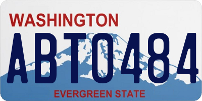 WA license plate ABT0484