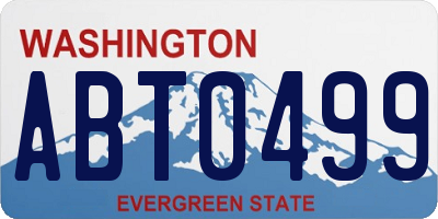 WA license plate ABT0499