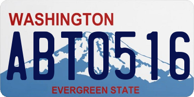 WA license plate ABT0516