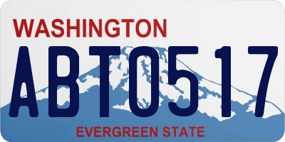 WA license plate ABT0517