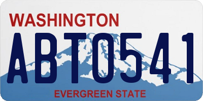 WA license plate ABT0541
