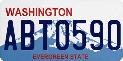 WA license plate ABT0590