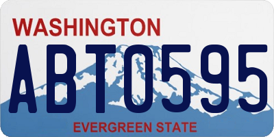 WA license plate ABT0595