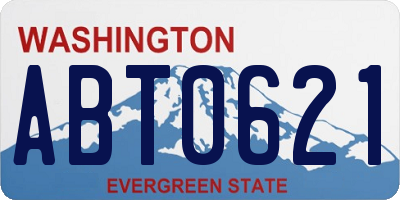 WA license plate ABT0621