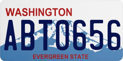 WA license plate ABT0656