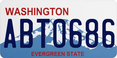 WA license plate ABT0686