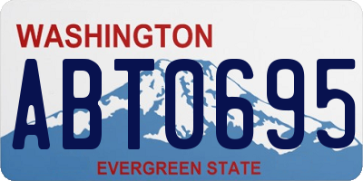 WA license plate ABT0695