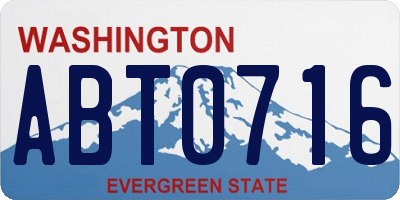 WA license plate ABT0716