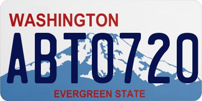 WA license plate ABT0720