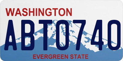 WA license plate ABT0740