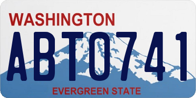 WA license plate ABT0741