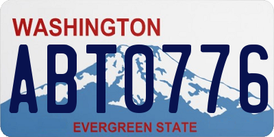 WA license plate ABT0776