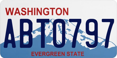WA license plate ABT0797