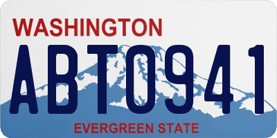 WA license plate ABT0941