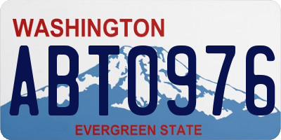 WA license plate ABT0976
