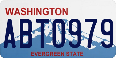 WA license plate ABT0979