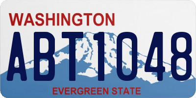 WA license plate ABT1048