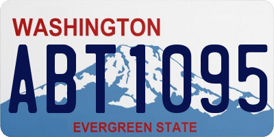WA license plate ABT1095