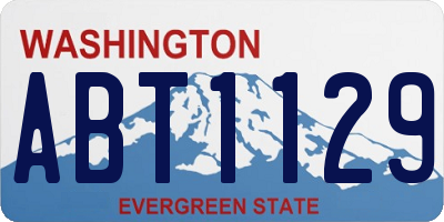 WA license plate ABT1129