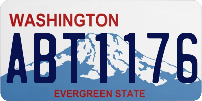 WA license plate ABT1176