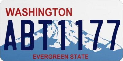 WA license plate ABT1177