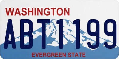 WA license plate ABT1199