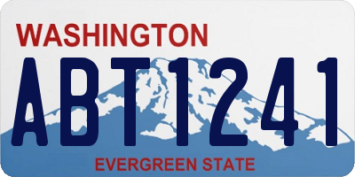WA license plate ABT1241