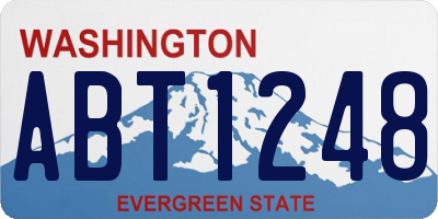 WA license plate ABT1248