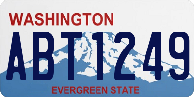WA license plate ABT1249