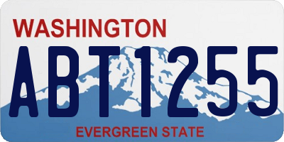 WA license plate ABT1255