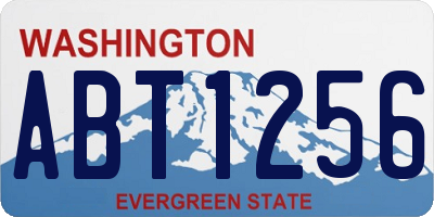 WA license plate ABT1256