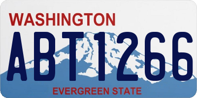 WA license plate ABT1266