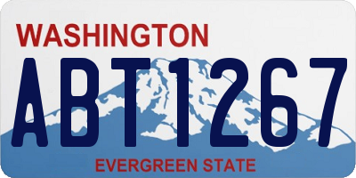 WA license plate ABT1267