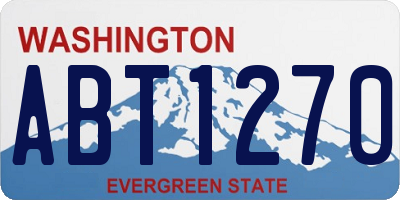 WA license plate ABT1270