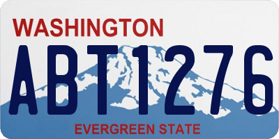 WA license plate ABT1276