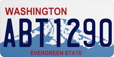 WA license plate ABT1290