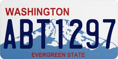 WA license plate ABT1297