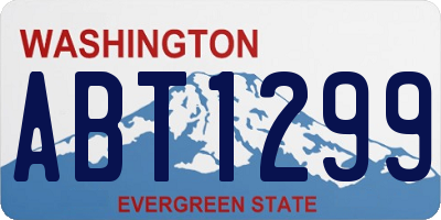 WA license plate ABT1299
