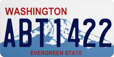 WA license plate ABT1422